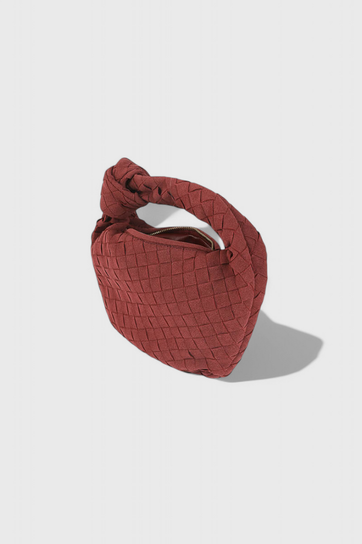 Mini Remi Woven Bag with Knot Detail