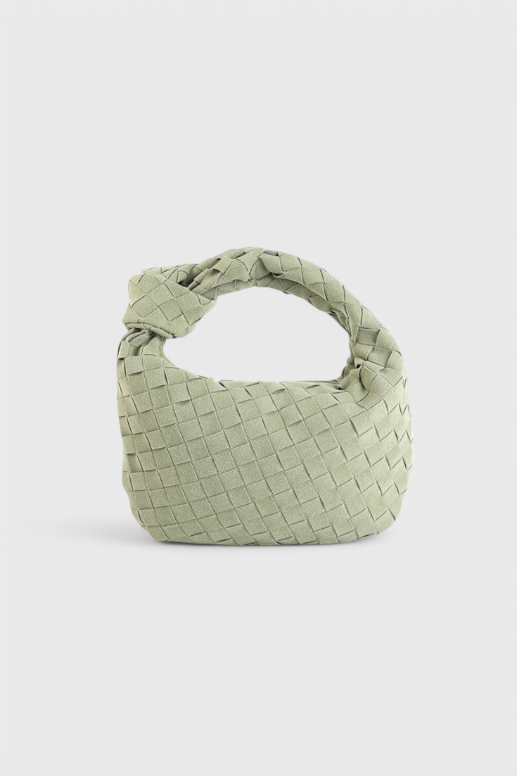 Mini Remi Woven Bag with Knot Detail