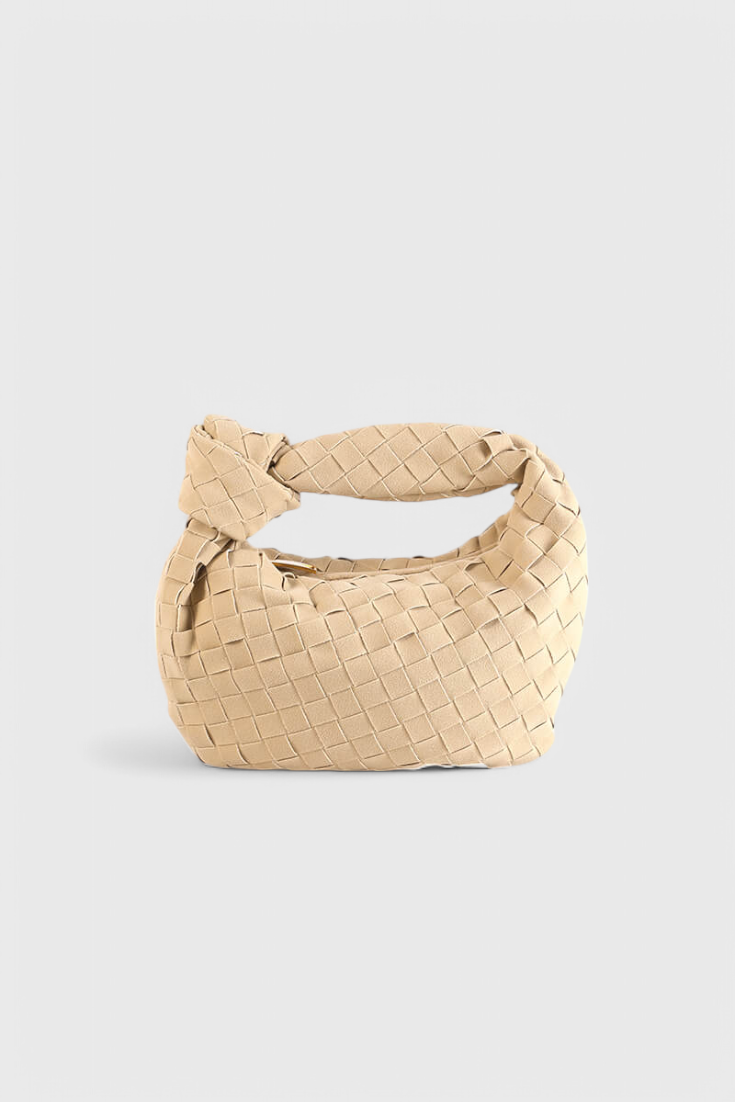 Mini Remi Woven Bag with Knot Detail