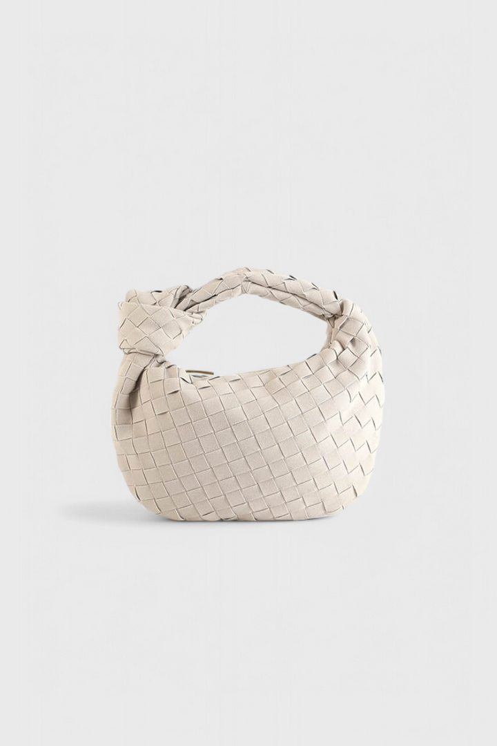 Mini Remi Woven Bag with Knot Detail