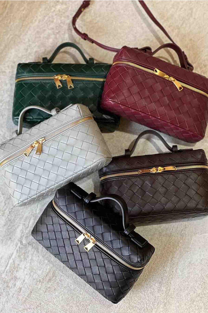 Milla Mini Bag Woven with Gold Accessories