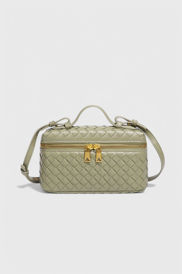Milla Mini Bag Woven with Gold Accessories