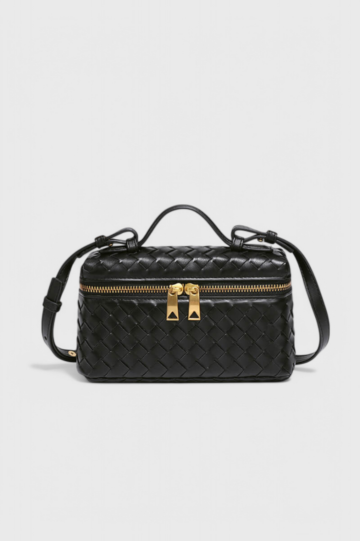 Milla Mini Bag Woven with Gold Accessories
