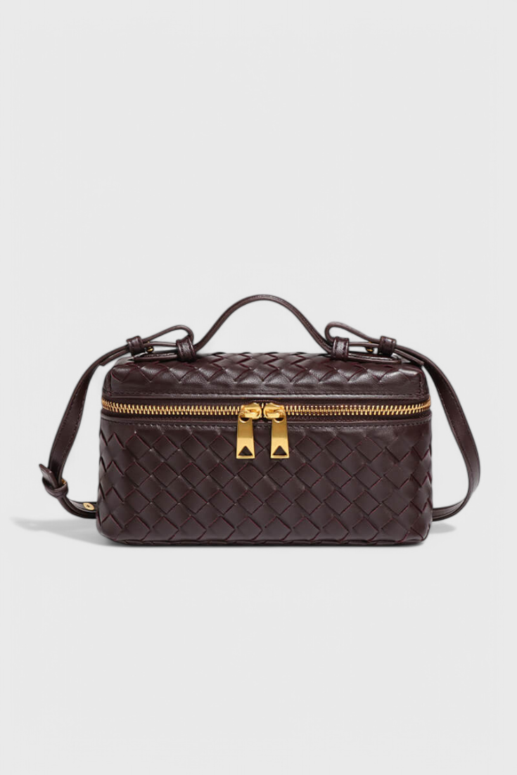 Milla Mini Bag Woven with Gold Accessories