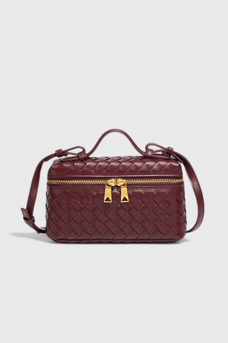 Milla Mini Bag Woven with Gold Accessories