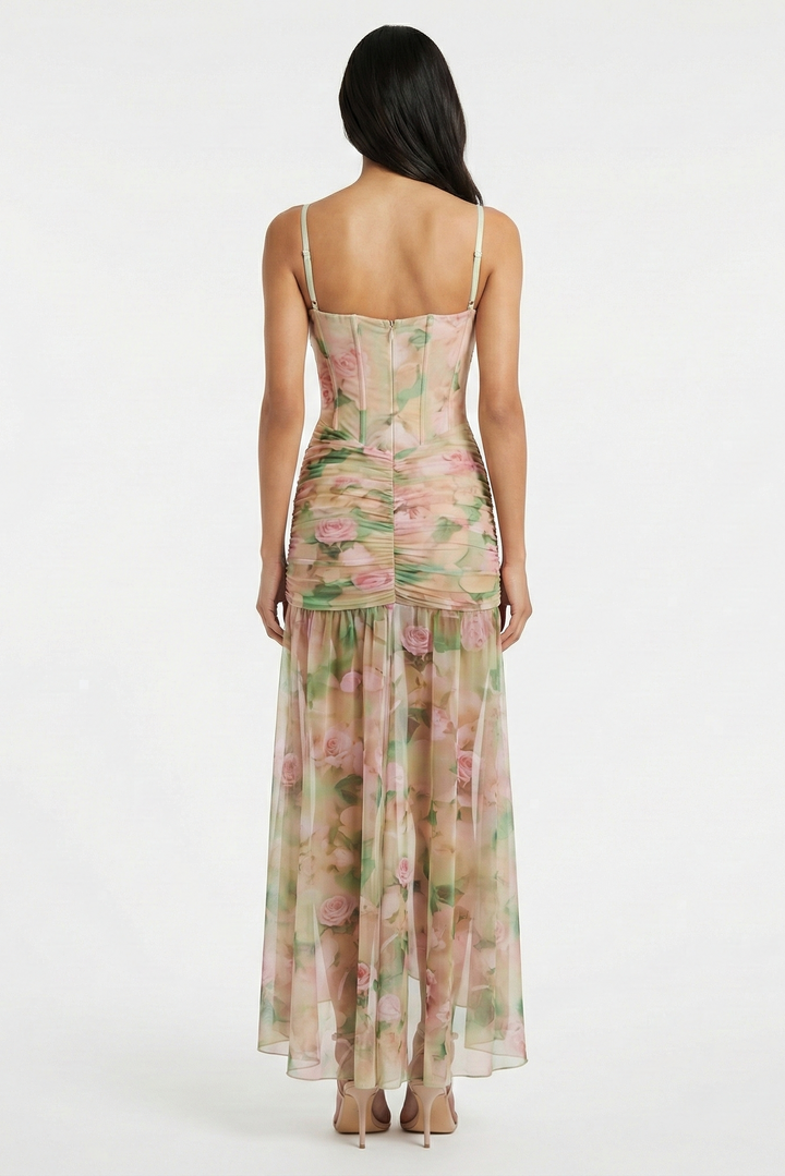Natalina | Elegant Floral Maxi Dress