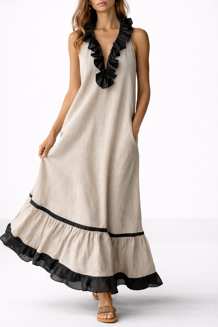 Sona | Ruffled Maxi Dress