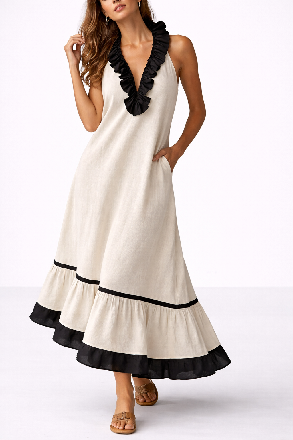 Sona | Ruffled Maxi Dress