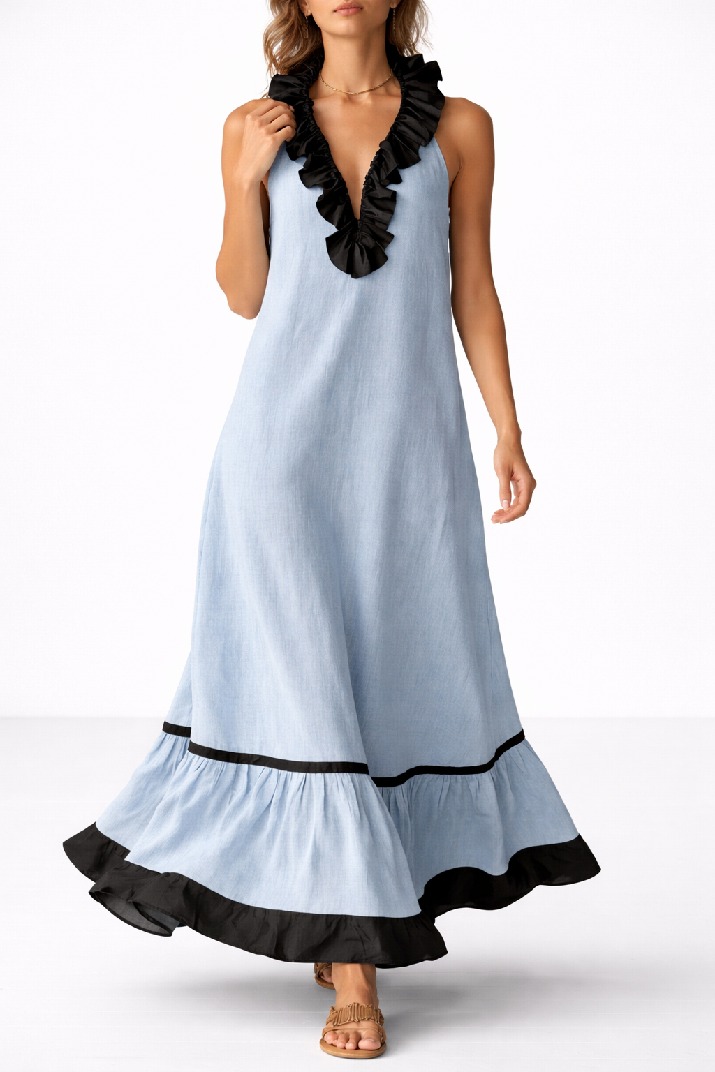 Sona | Ruffled Maxi Dress