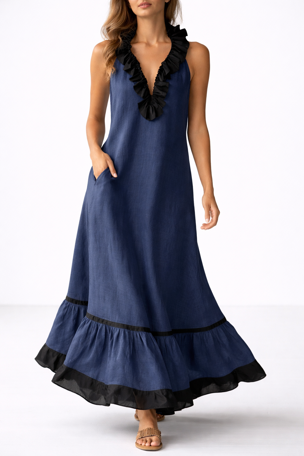 Sona | Ruffled Maxi Dress
