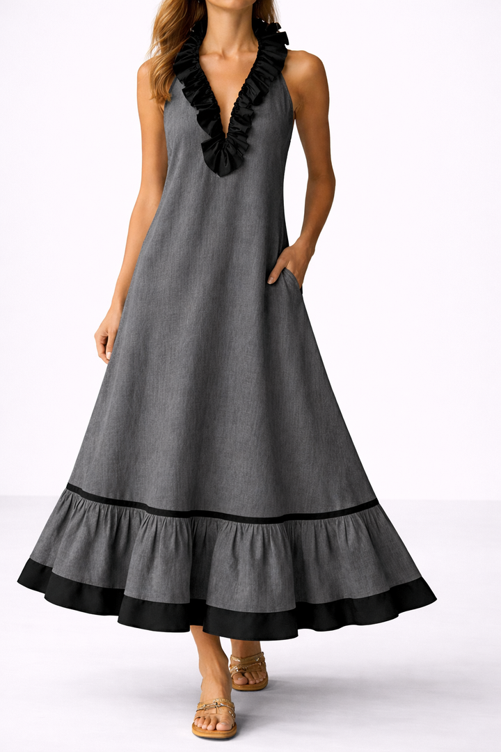 Sona | Ruffled Maxi Dress
