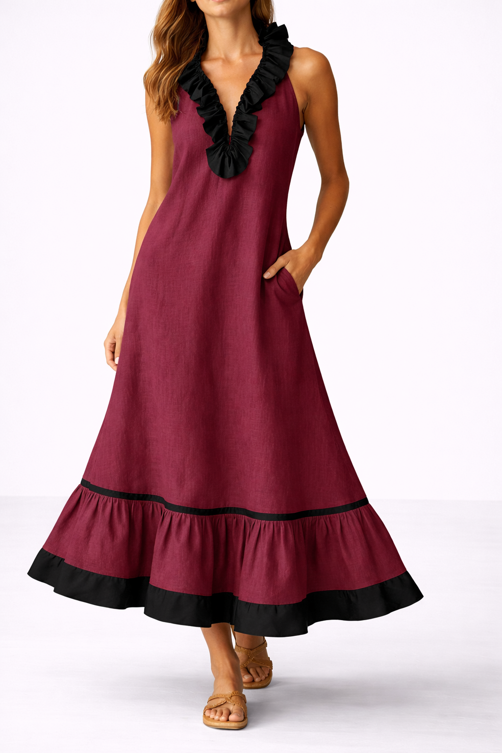 Sona | Ruffled Maxi Dress