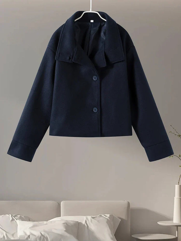 High-Collared Women's Coat