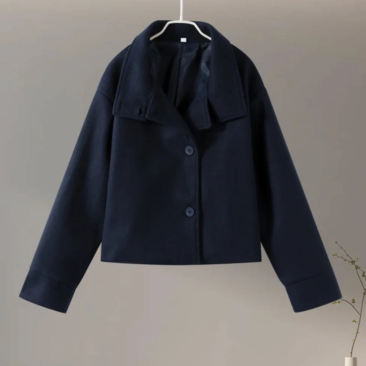High-Collared Women's Coat