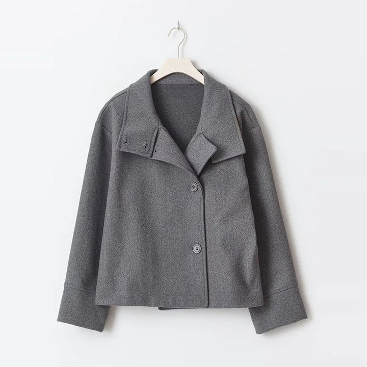 High-Collared Women's Coat