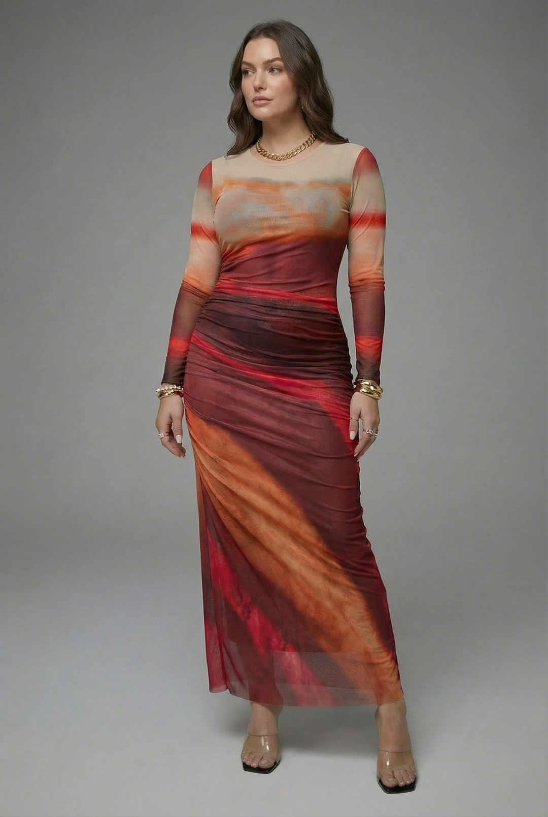 Dobroslava | Yellow Maxi Dress Featuring a Stylish Neckline