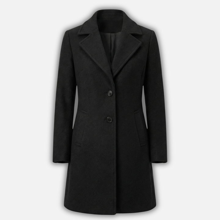 Chic Lapel Collar Long Coat