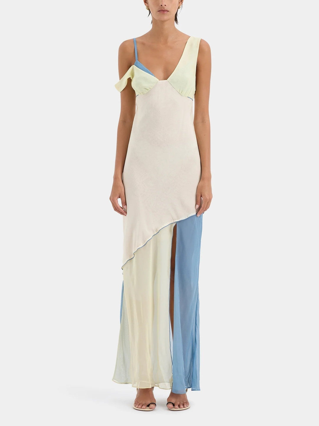 Long Asymmetrical Dress in Unique Colours