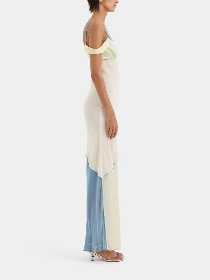 Long Asymmetrical Dress in Unique Colours