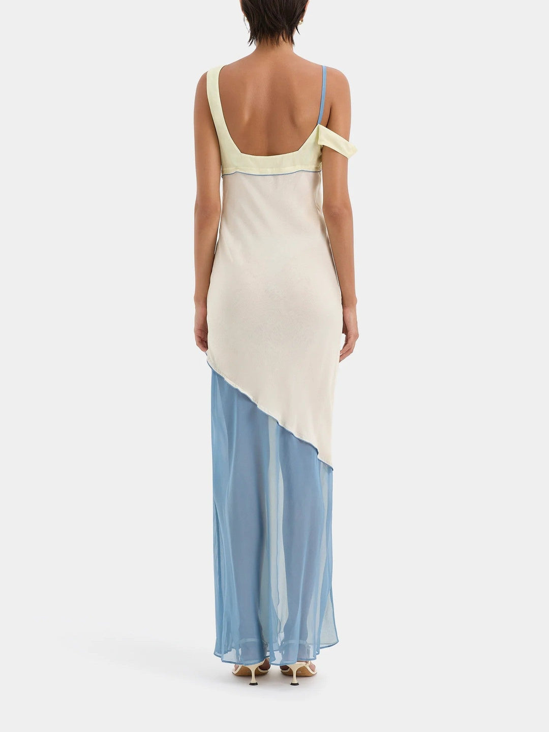 Long Asymmetrical Dress in Unique Colours