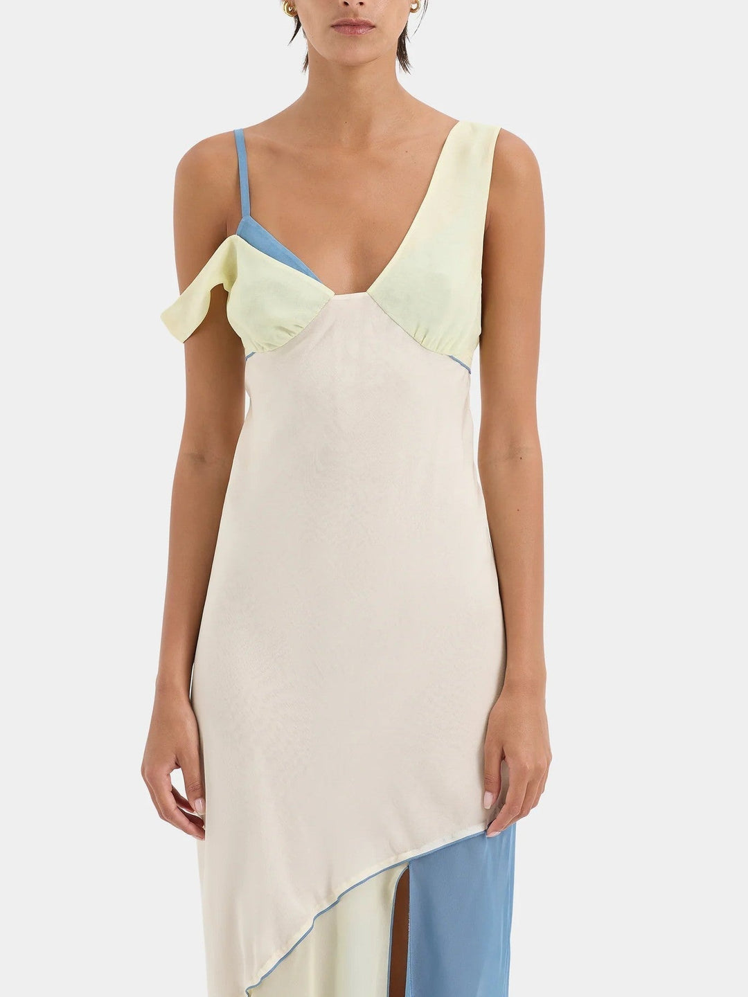 Long Asymmetrical Dress in Unique Colours