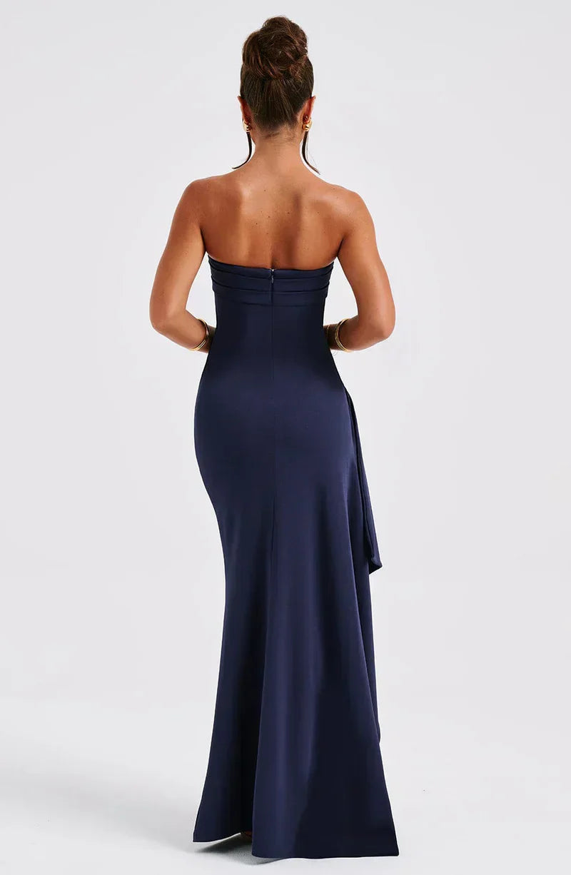 Adriana | Twisted Detail Maxi Off-the-Shoulder Dress