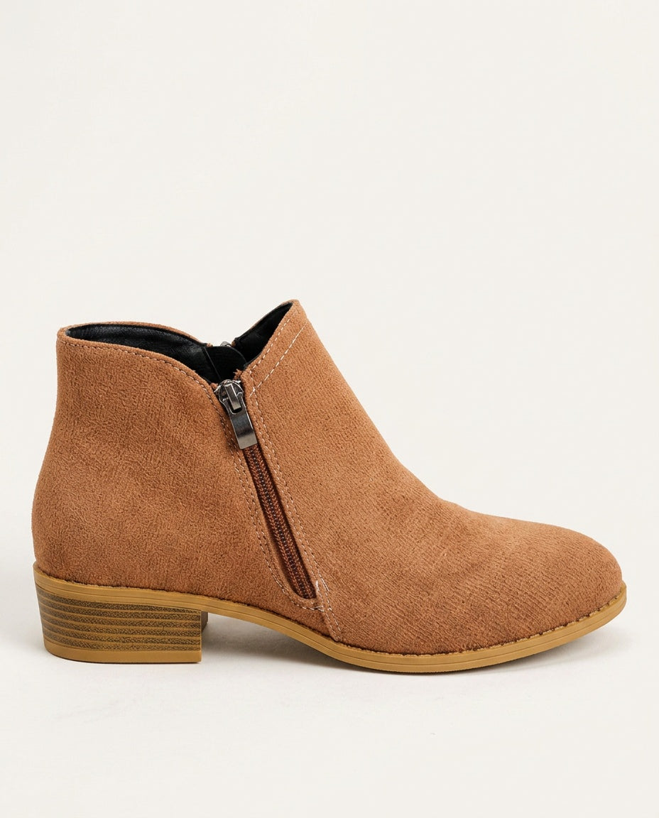 Cozy Zip-Up Ankle Boots