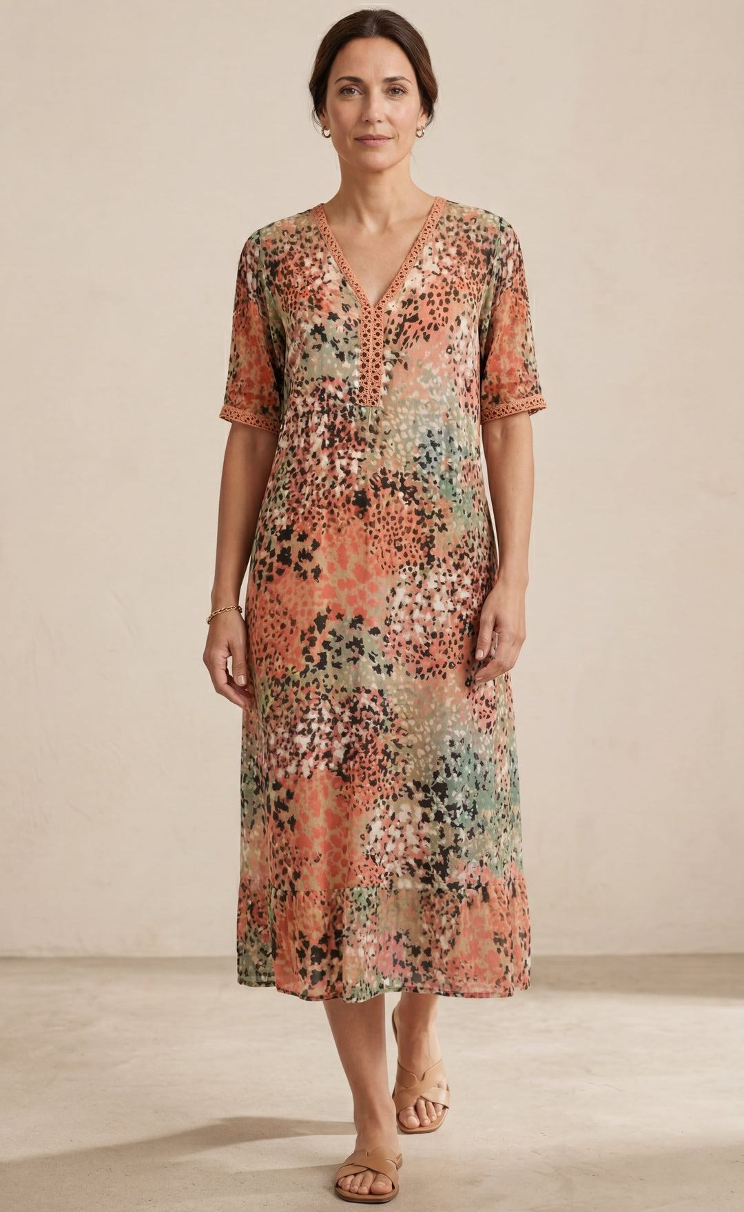 Lina | Airy Dress with V Neckline
