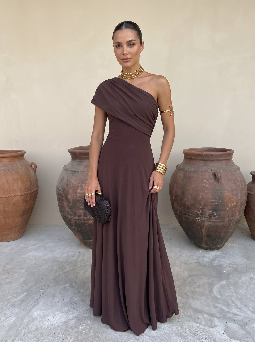 Silves - Long Dress Terracotta Toledo