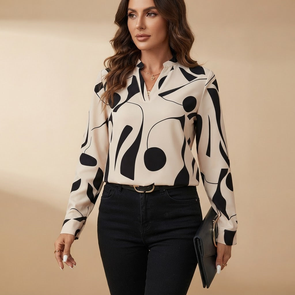 Catarina - Elegant Long-Sleeve Top