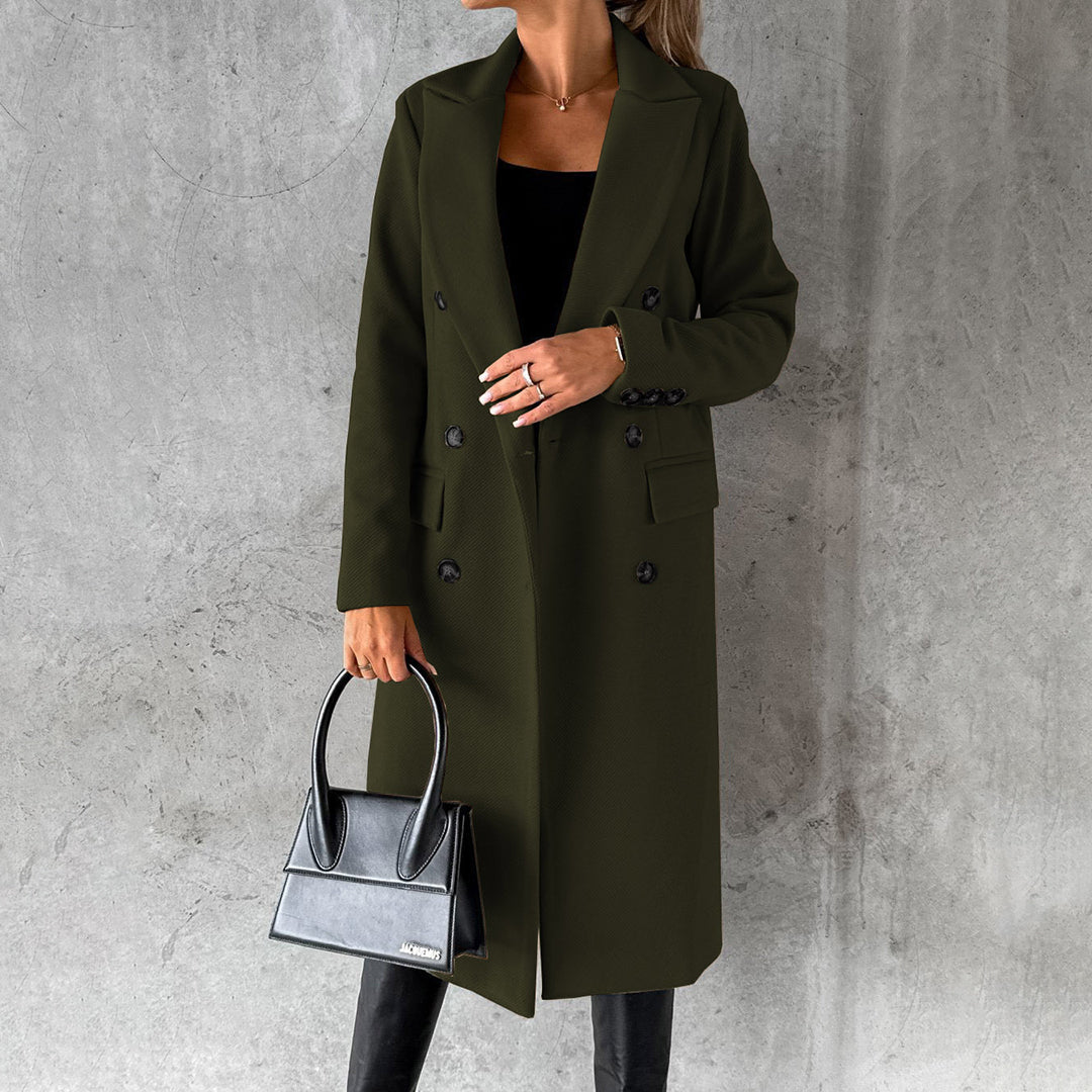 Stylish Women's Double Button Jacket