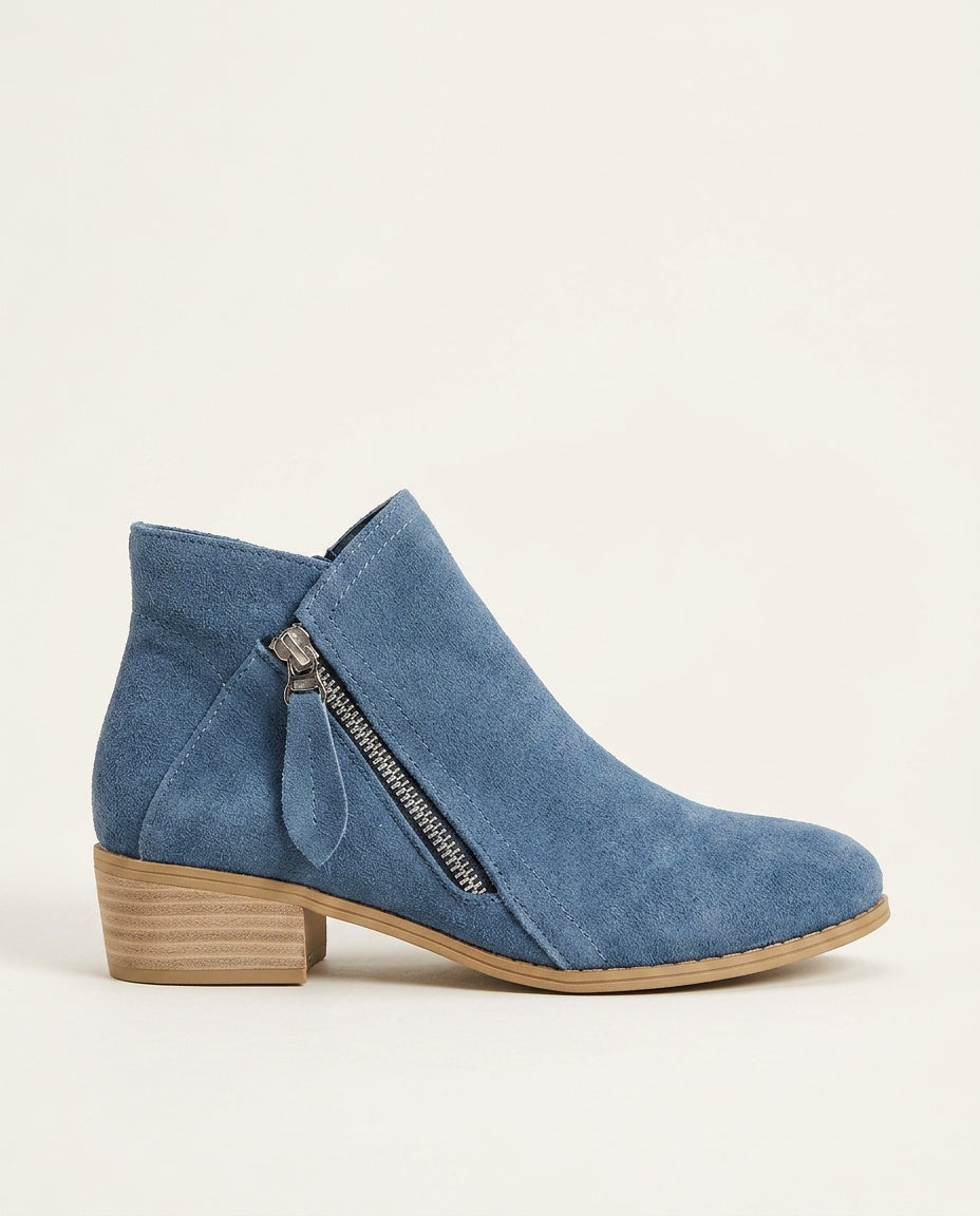 Cozy Zip-Up Ankle Boots