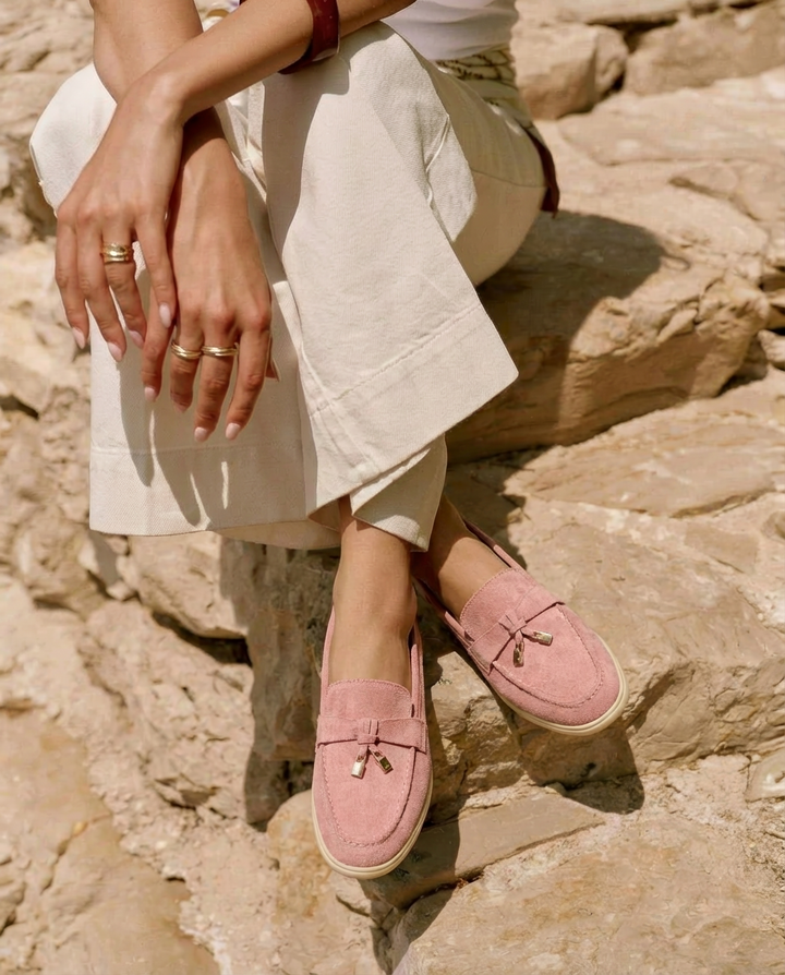 Chic Loafers with Metallic Accents