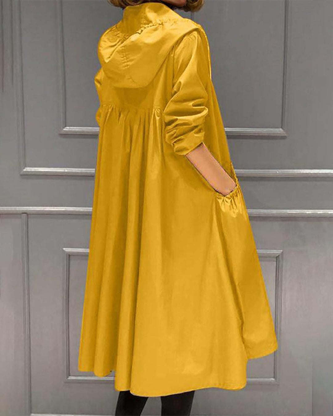 Women's Long Waterproof Coat for Fall and Winter