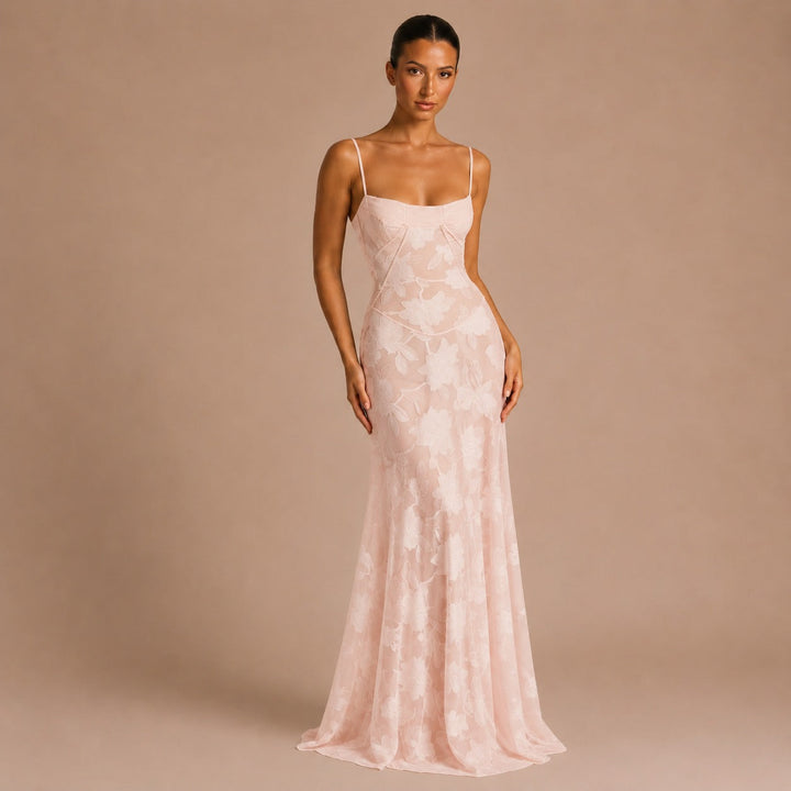 Verona - Long White Lace Dress