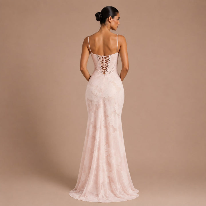 Verona - Long White Lace Dress