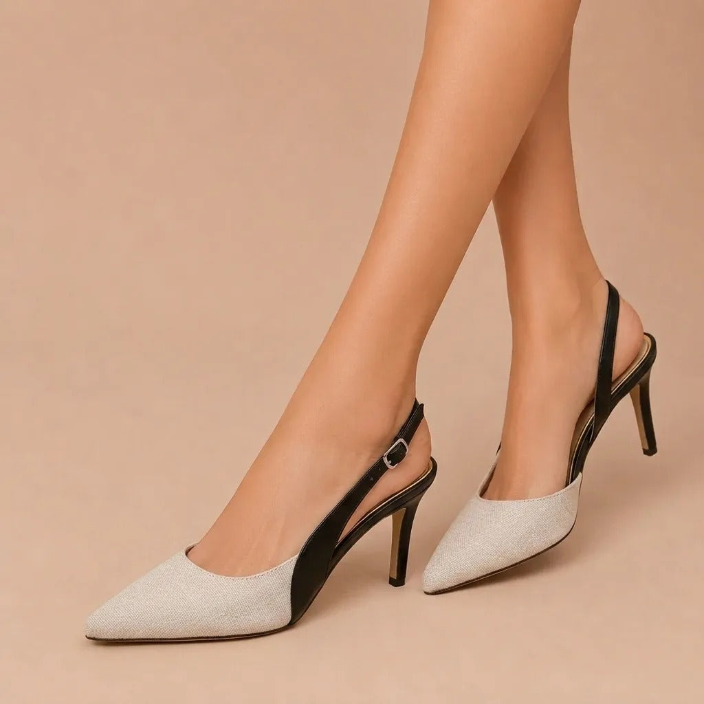 Geminis by Amélie™ | Heels with Contrasting Strap