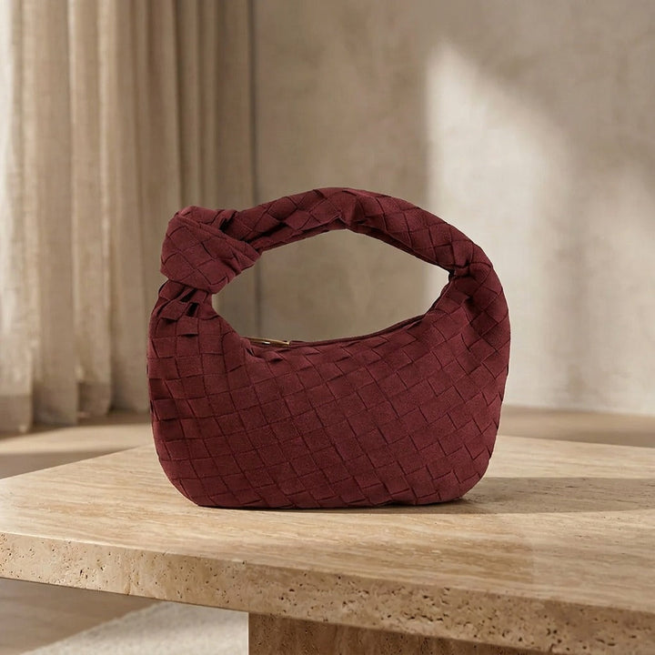 Mini Remi Woven Bag with Knot Detail