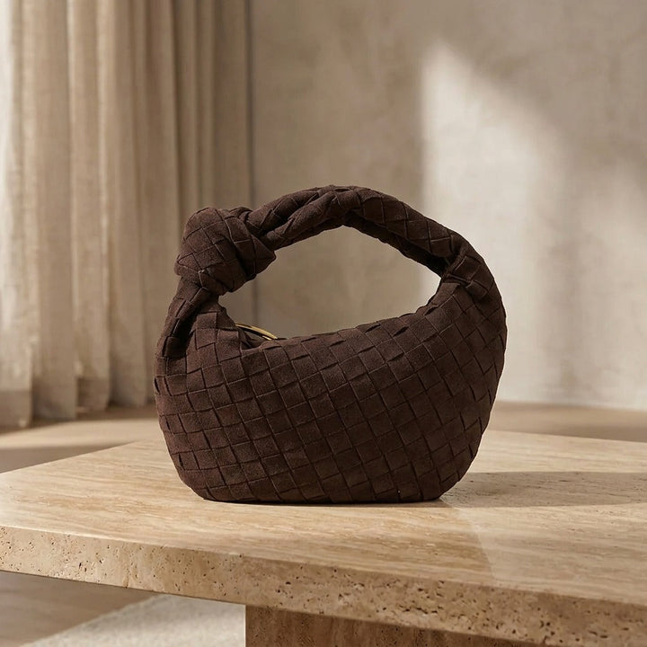 Mini Remi Woven Bag with Knot Detail