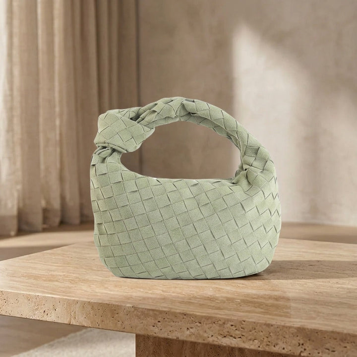 Mini Remi Woven Bag with Knot Detail