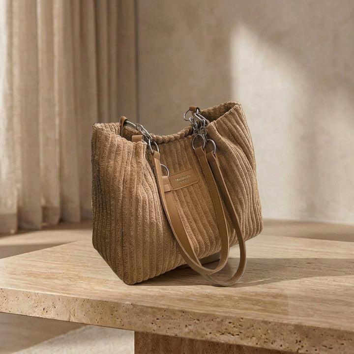 Xella - Soft Corduroy Shoulder Bag