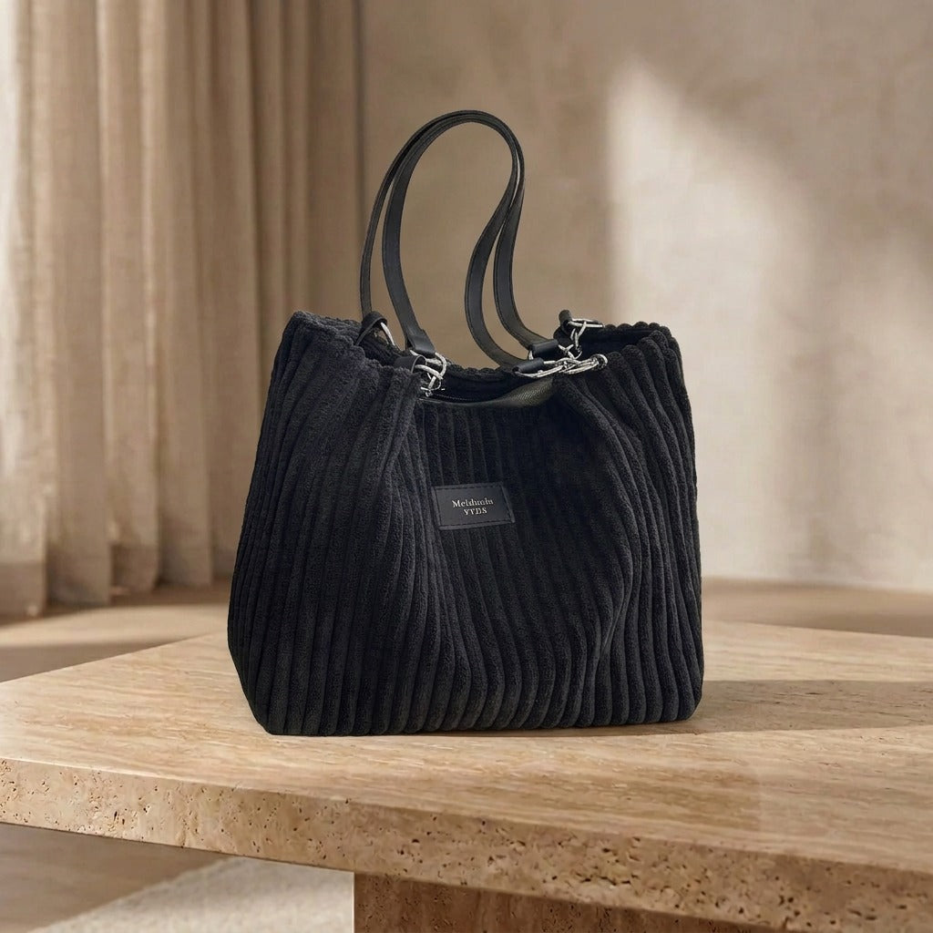 Xella - Soft Corduroy Shoulder Bag
