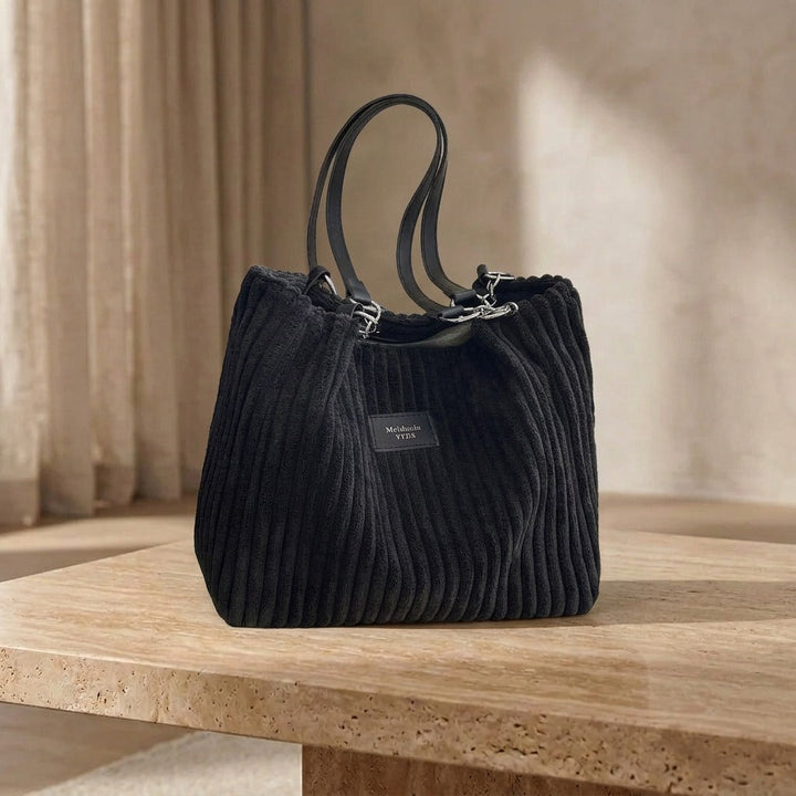 Xella - Soft Corduroy Shoulder Bag