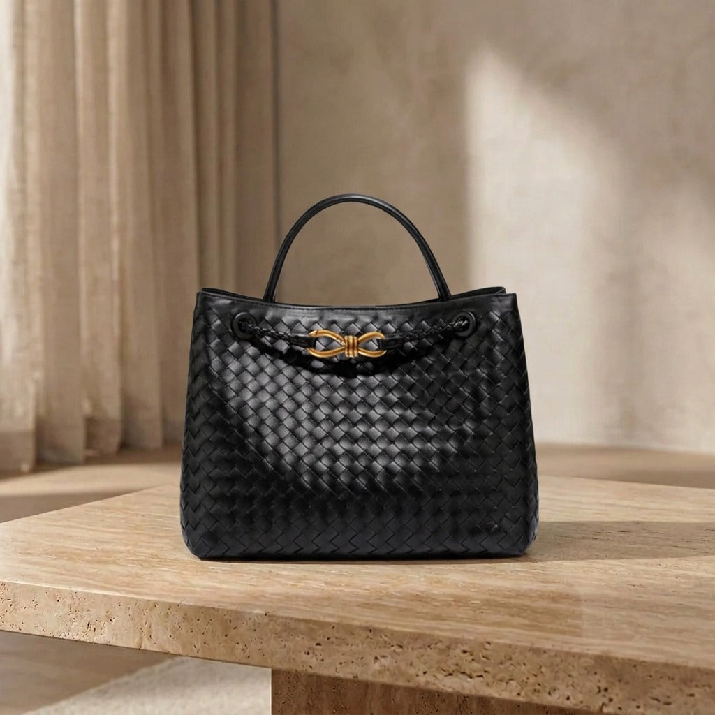 Indigo Knitted Day Bag