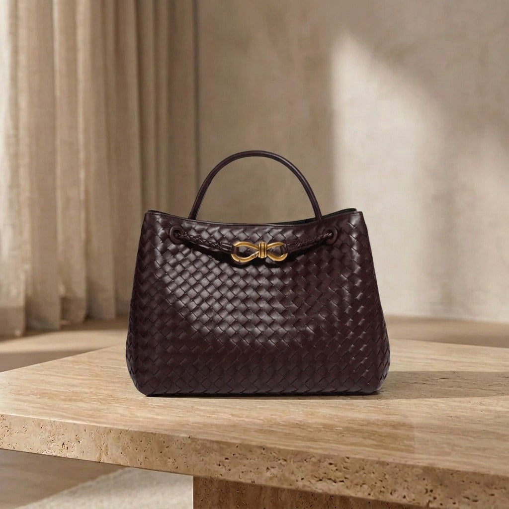Indigo Knitted Day Bag