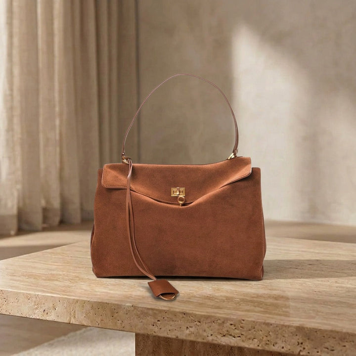 Henna Shoulder Bag in Suede