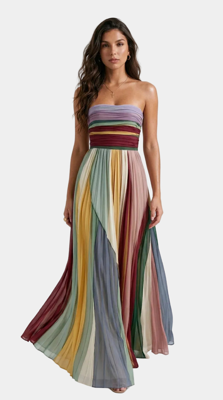 Thirza - Vibrant Pleated Dress