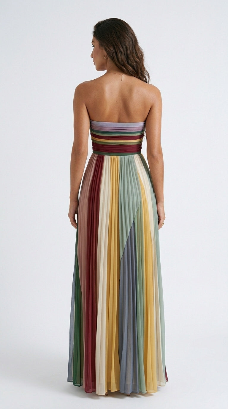Thirza - Vibrant Pleated Dress