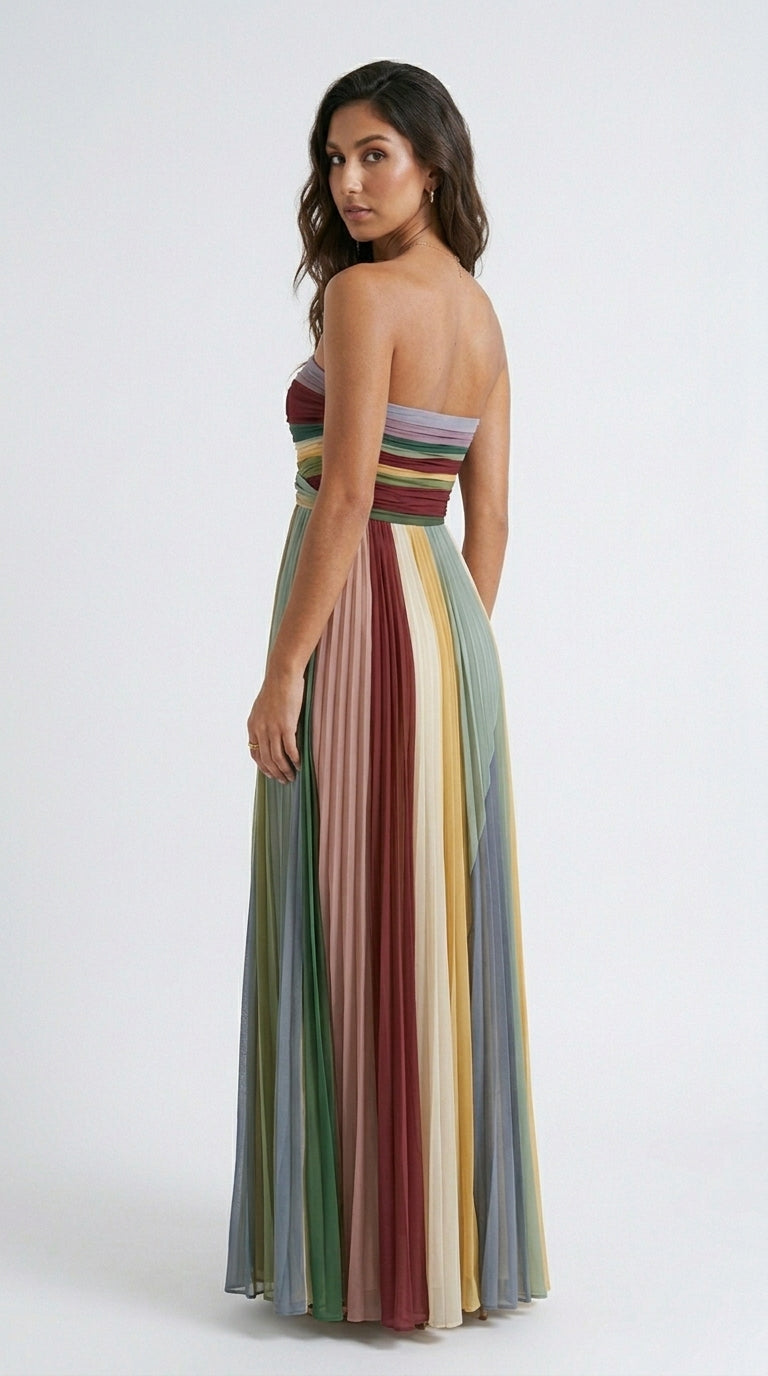 Thirza - Vibrant Pleated Dress