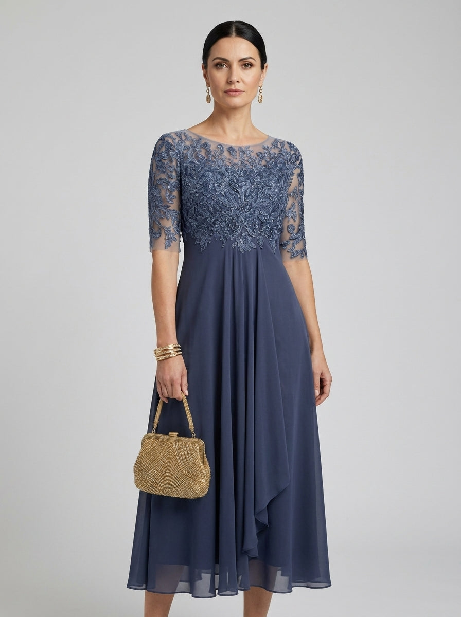 Sabrina | Frilled Midi Dress